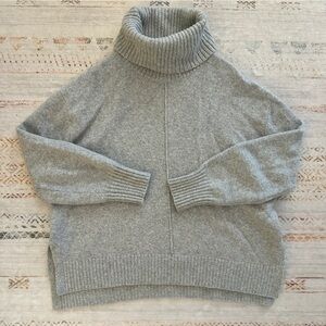 H&M Soft Gray Cowl Neck Sweater